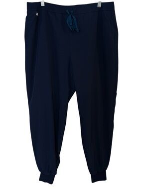 Figs FreeX Mesh Lined Jogger Scrub Pants Mens Large Navy Blue #M21SW2036 Tansen